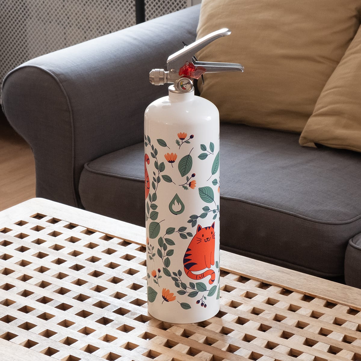 Дизайнерский огнетушитель Bontel 2 л CATS - подарочная серия от производителя с доставкой