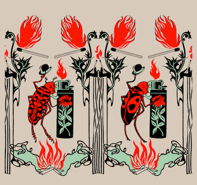 Огнетушитель BONTEL 2 литра. Художница Людмила Баронина