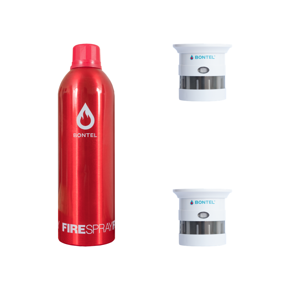 Набор: огнетушащий спрей и пожарный извещатель ИП-03-Д Bontel от производителя с доставкой