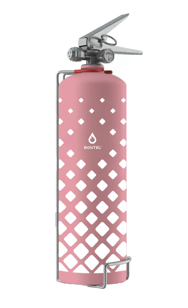 Дизайнерский огнетушитель Bontel 2 л ROMB- подарочная серия от производителя с доставкой
