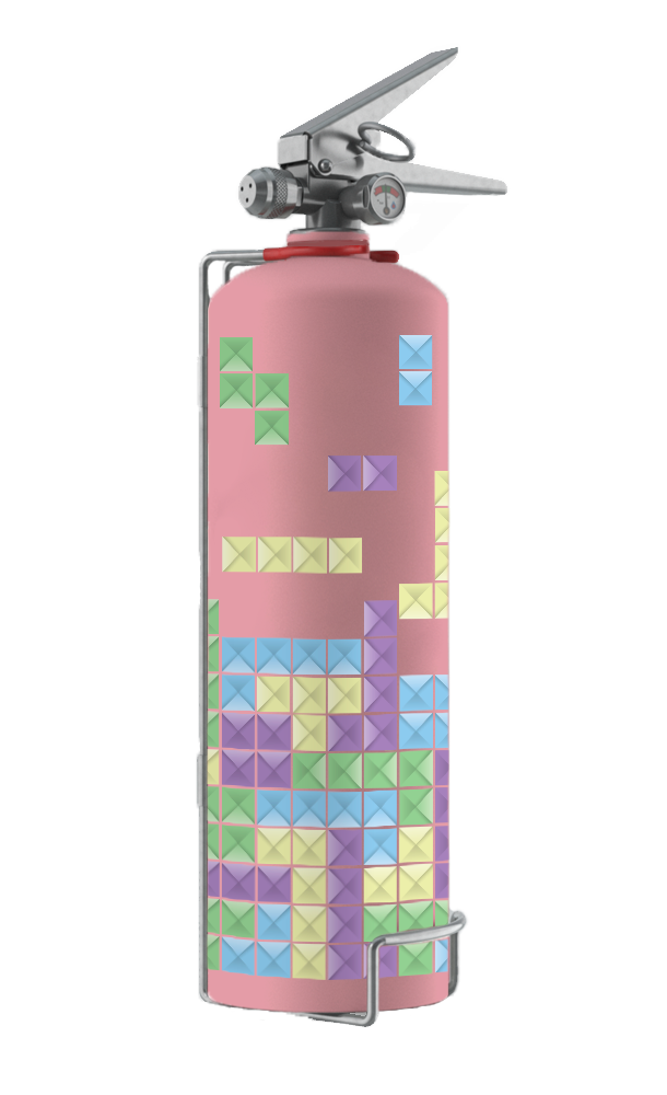 Дизайнерский огнетушитель Bontel 2 л TETRIS - подарочная серия от производителя с доставкой
