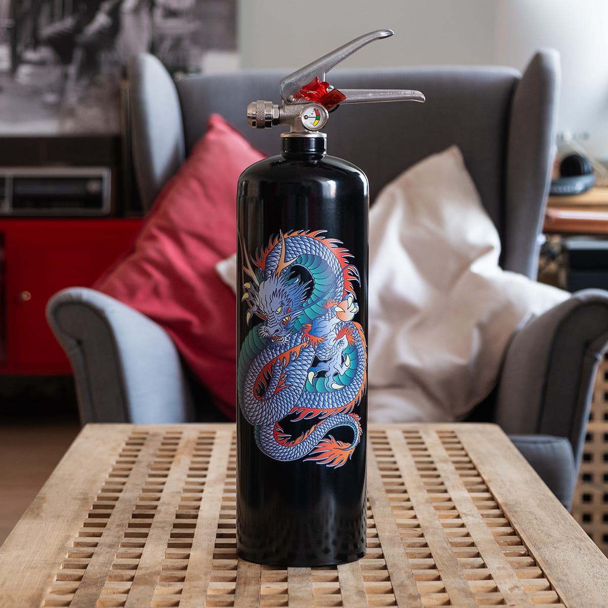 Дизайнерский огнетушитель Bontel 2 л Dragon - подарочная серия от производителя с доставкой