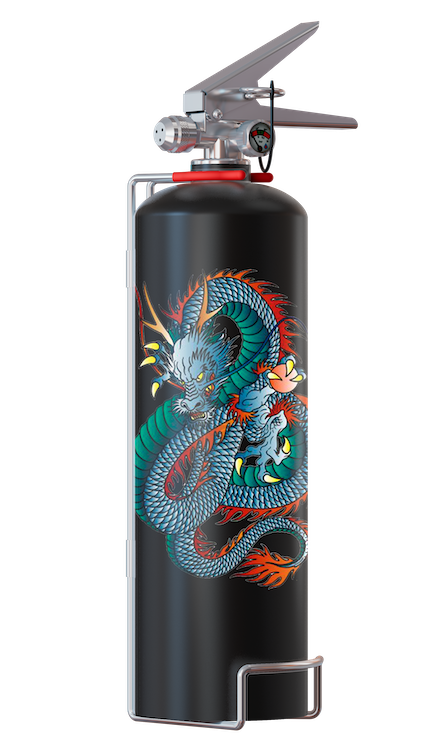 Дизайнерский огнетушитель Bontel 2 л Dragon - подарочная серия от производителя с доставкой