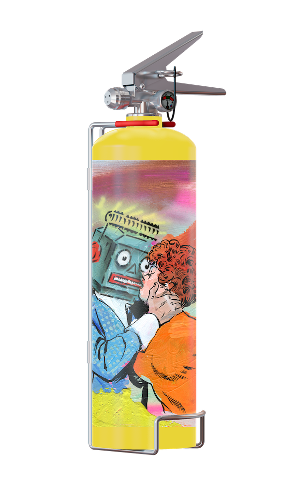 Огнетушитель BONTEL 2 литра. Художник Гоша Острецов